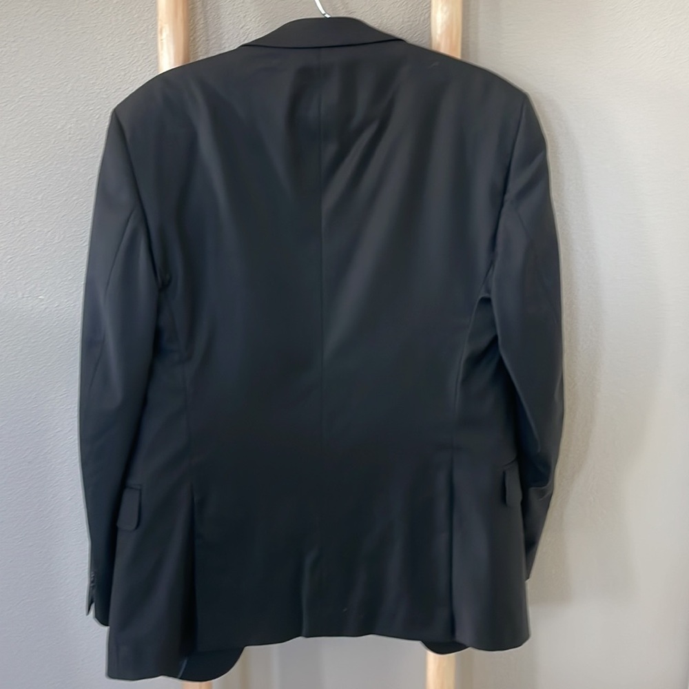 Calvin Klein | Slim-fit Stretch 2 Piece Black Suit SZ 42R W32/32 - Picture 5 of 15